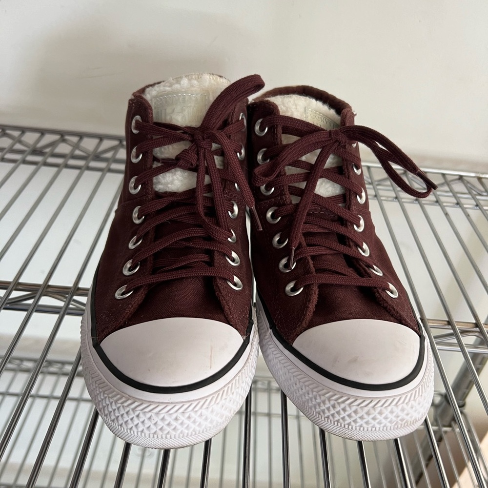 Converse Chuck Taylor All Star Madison Burgundy Brown & Cream - Women’s 10
